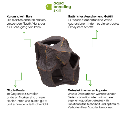 Ceramic Aquarium Boulder AD-17